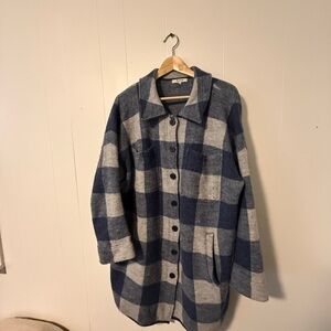 Madewell Blue and Gray Knit Sweater